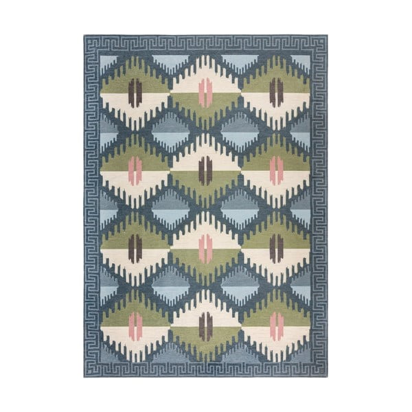 Niebieski dywan 170x240 cm Lawson Kilim – Flair Rugs