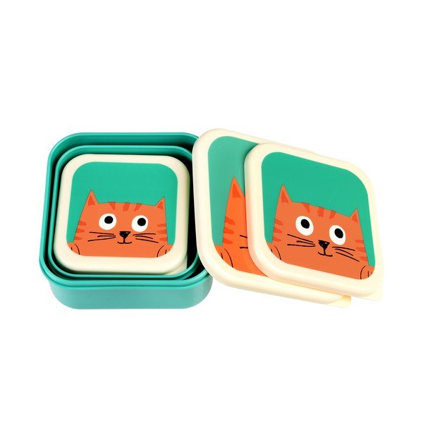Zestaw 3 pojemników śniadaniwych Rex London Chester Cat-image-2
