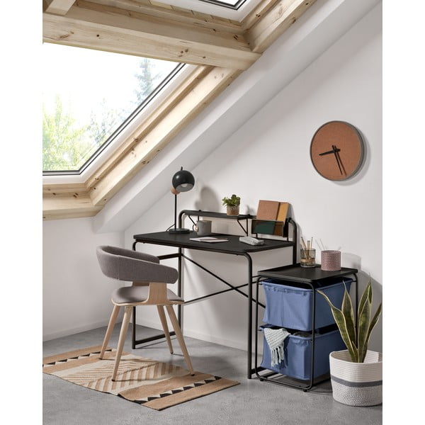 Czarne biurko Kave Home Foreman-image-2