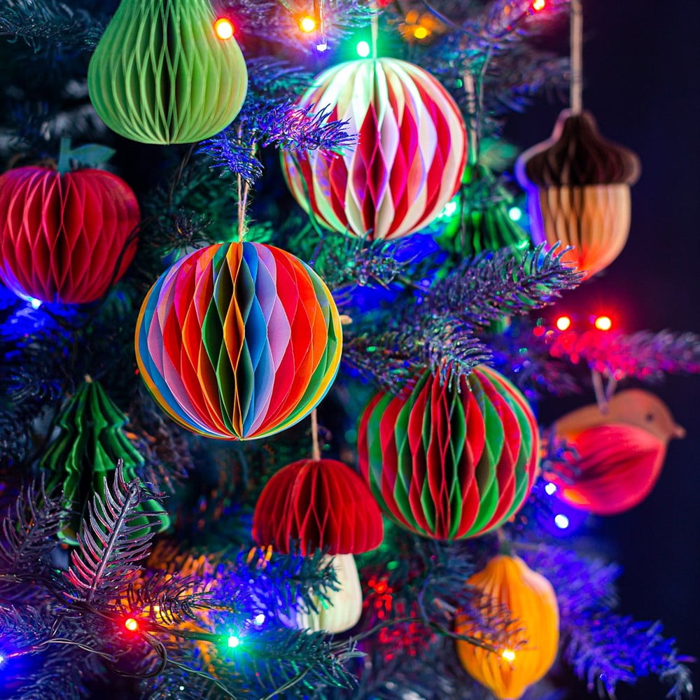 Papierowa ozdoba świąteczna Honeycomb Tree – Sass & Belle (zdjęcie 3)