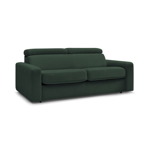 Ciemnozielona rozkładana sofa 195 cm Monaco – Bobochic Paris-image-3