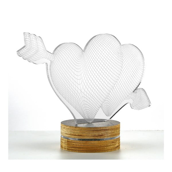 Lampa 3D stołowa Two Hearts-image-1