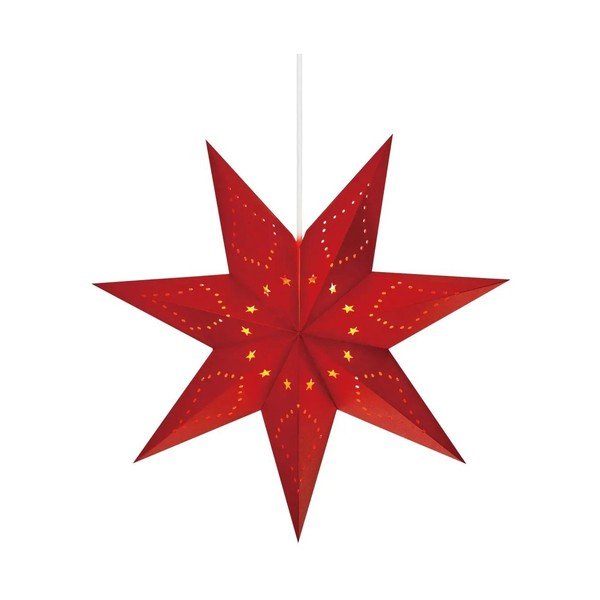 Czerwona świąteczna wisząca dekoracja świetlna Saturnus – Markslöjd