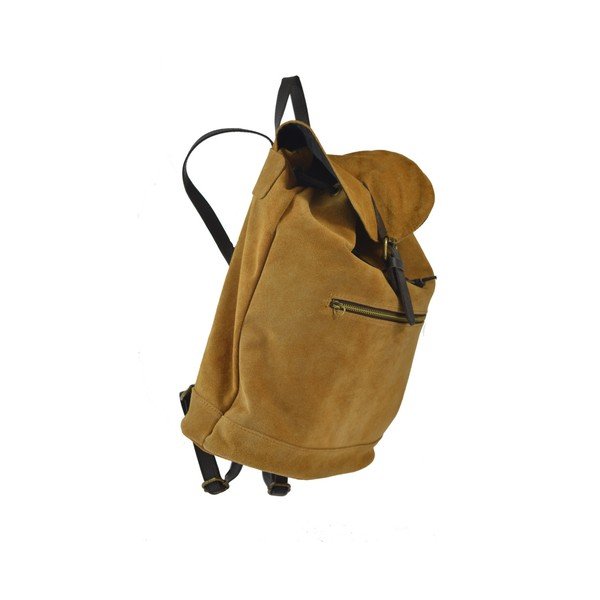 Karmelowy plecak skórzany Chicca Borse Inna-image-2