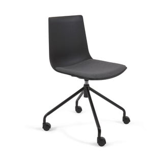 Czarne krzesło biurowe Kave Home Ralfi