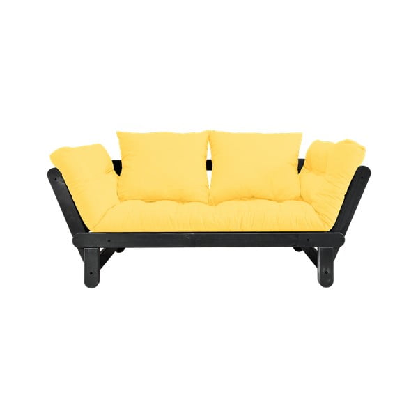 Sofa rozkładana Karup Design Beat Black/Yellow