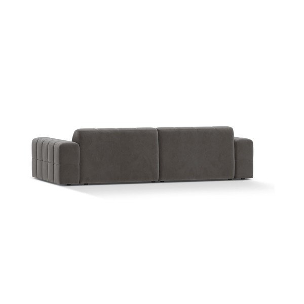 Szara aksamitna sofa 252 cm Chicago – Cosmopolitan Design-image-2
