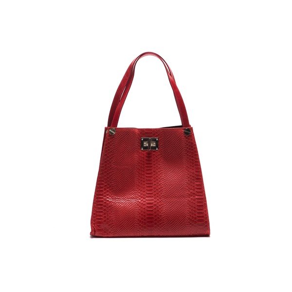 Skórzana torebka Anna Luchini 8038 Rosso