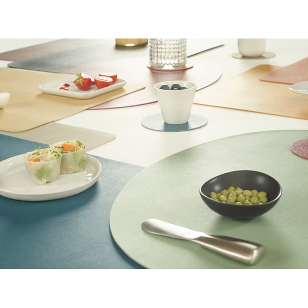 Szara mata stołowa z imitacji skóry ZicZac Togo, 33x45 cm-image-1