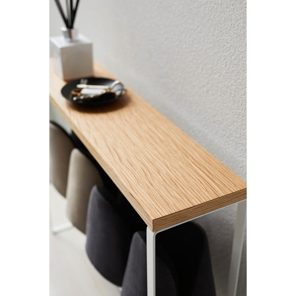 Biało-naturalny metalowy stojak na kapcie Tower – YAMAZAKI-image-2