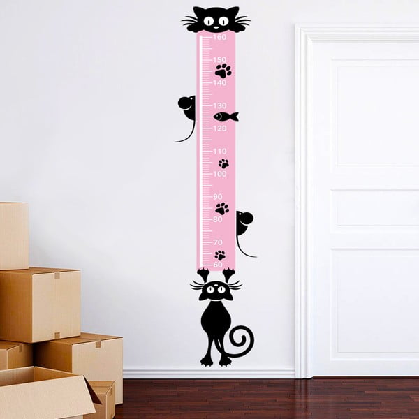 Naklejka dekoracyjna na ścianę Centymetr Koty