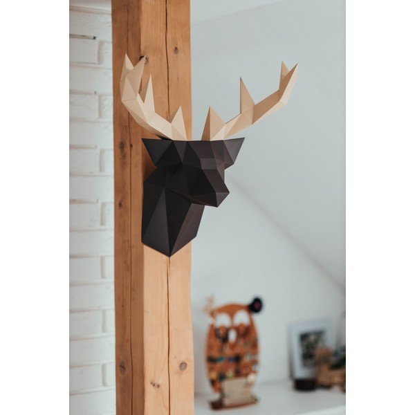 Kreatywny zestaw do złożenia figurki z papieru Papertime Brązowy Jeleń-image-1