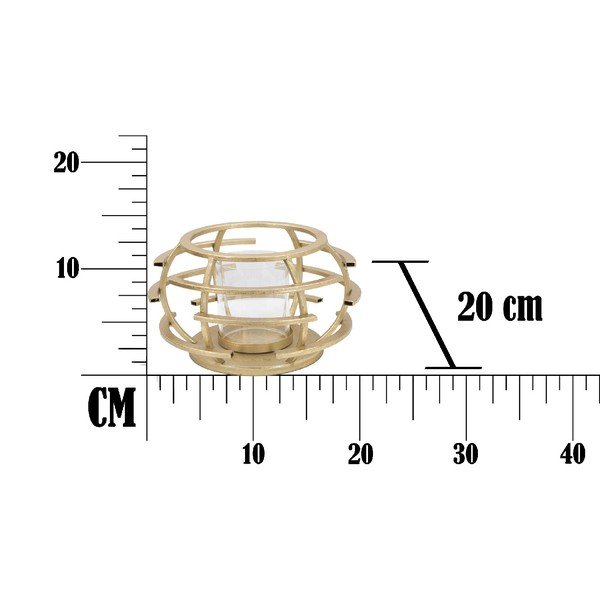 Świecznik w złotej barwie Mauro Ferretti Agnese, ø 20 cm-image-2
