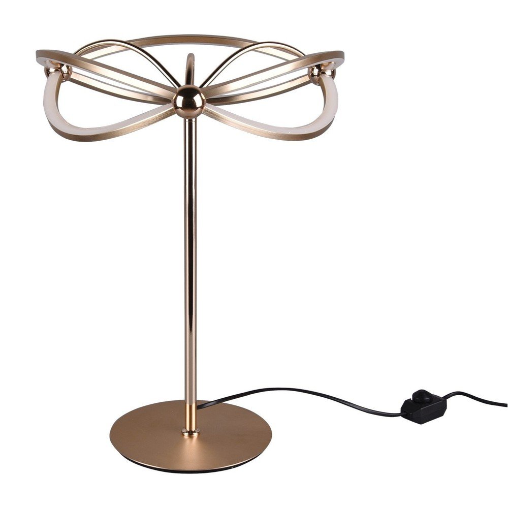 Lampa stołowa LED ze ściemniaczem w kolorze mosiądzu (wysokość 50 cm) Charivari – Trio
