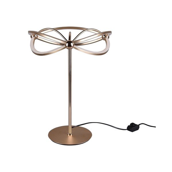 Lampa stołowa LED ze ściemniaczem w kolorze mosiądzu (wysokość 50 cm) Charivari – Trio