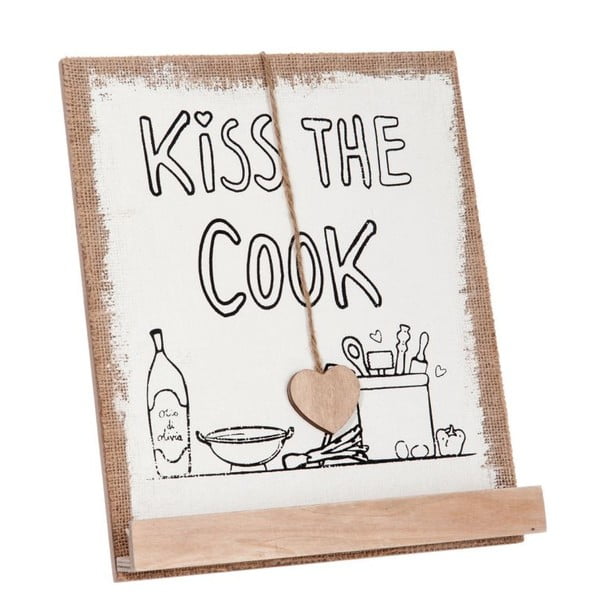 Stojak na książkę kucharską Kiss the Cook