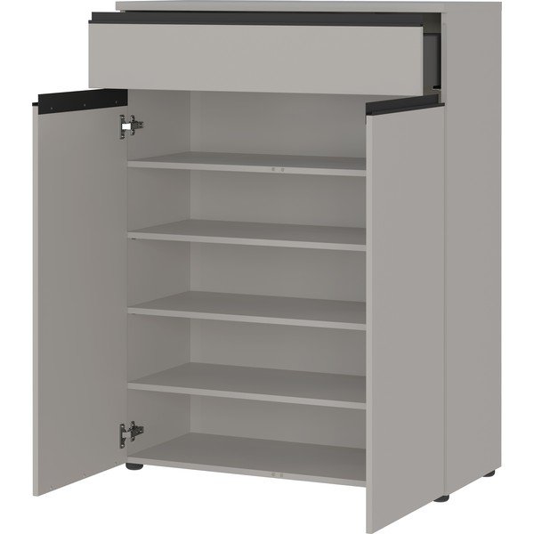 Szara szafka na buty z szufladami Bastia – Germania-image-2