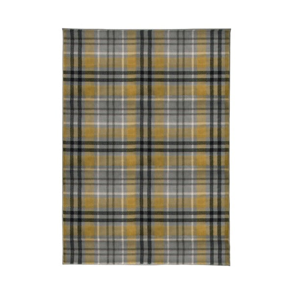 Żółto-szary chodnik Flair Rugs Highland, 60x230 cm