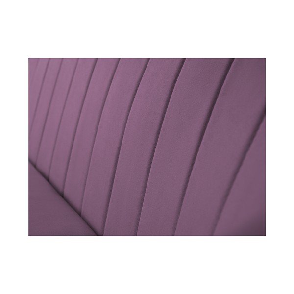 Fioletowa sofa 2-osobowa z czarnymi nogami Mazzini Sofas Toscane-image-1