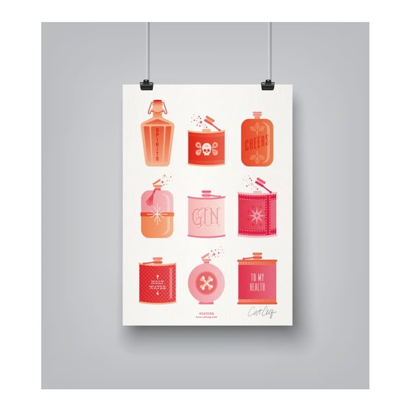 Plakat Americanflat Flask Collection by Cat Coquillette, 30x42 cm