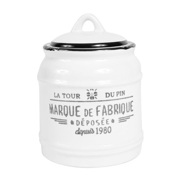 Biały pojemnik na przyprawy Comptoir de Famille Fabrique, 900 ml