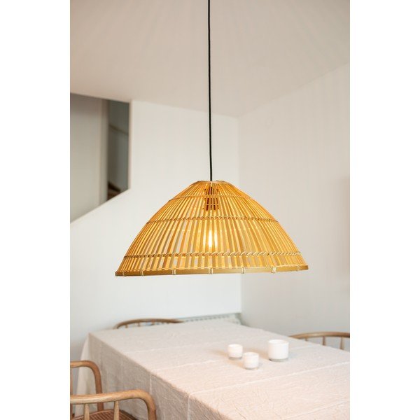 Lampa wisząca z bambusowym kloszem ø 58 cm Capello – Markslöjd-image-2