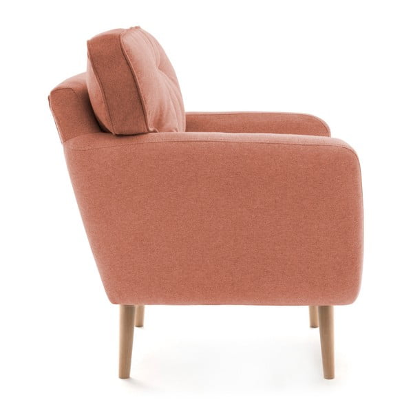 Łososiowy fotel z poduszką Vivonita Malva-image-3