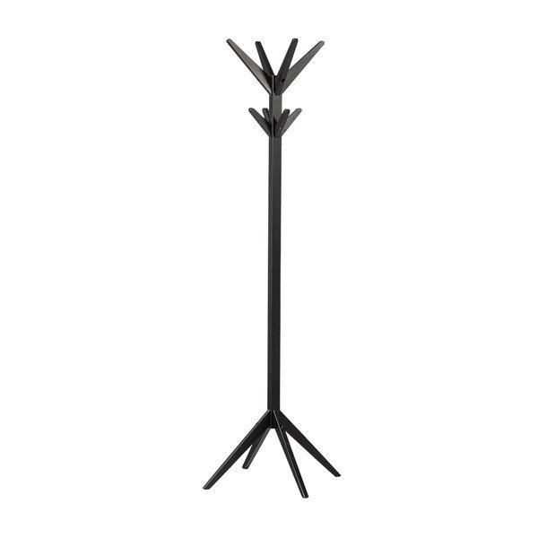 Czarny wieszak z litego drewna brzozowego Studio – WOOOD