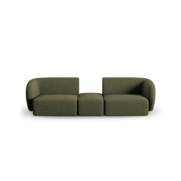 Zielona sofa  z tkaniny szenilowej 246 cm Paolo – Milo Casa