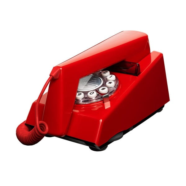 Telefon stacjonarny w stylu retro Trim Red