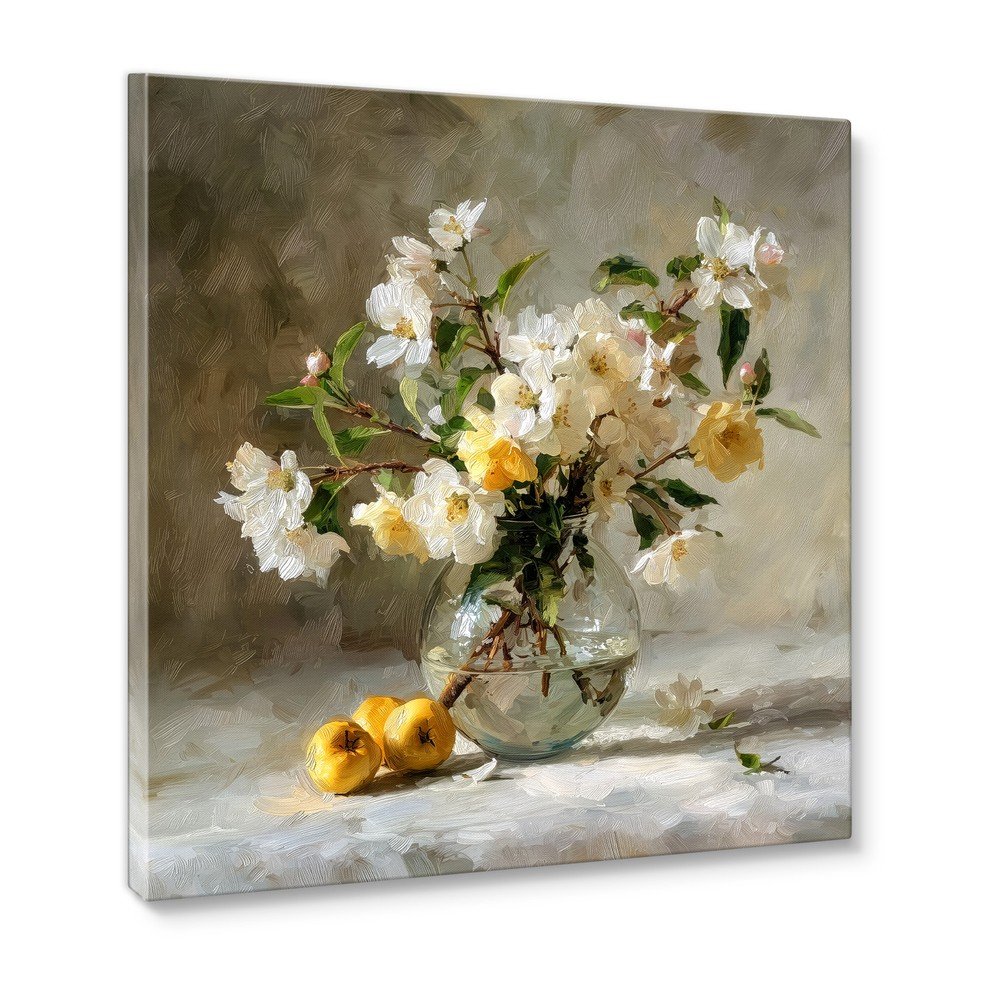 Obraz drukowany z ramą w zestawie 60x60 cm Apple Flowers – Styler (zdjęcie 5)