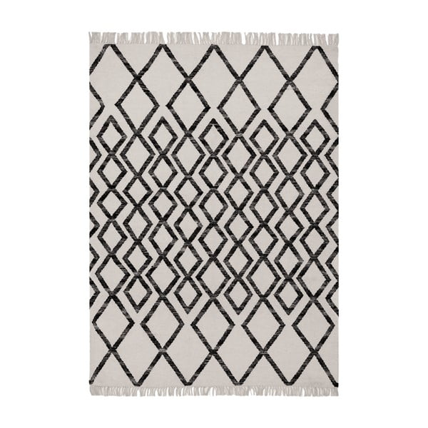 Beżowo-czarny dywan Asiatic Carpets Hackney Diamond, 120x170 cm