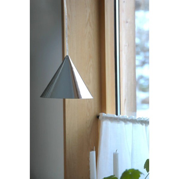 Metalowa lampa wisząca w kolorze srebra z metalowym kloszem ø 19 cm Tip – Markslöjd-image-3