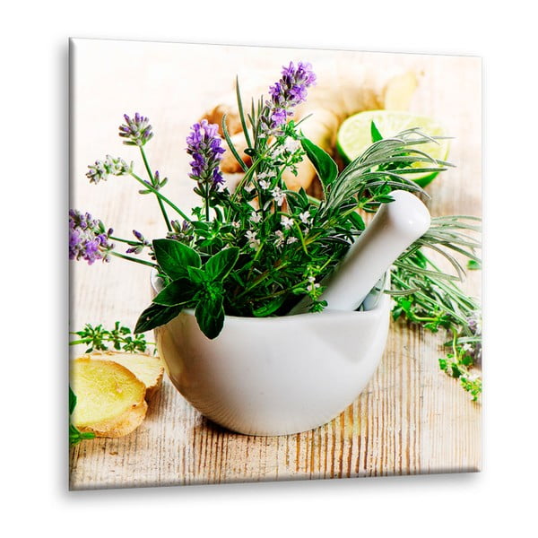 Obraz Styler Glasspik Kitchen Ginger, 30x30 cm-image-1