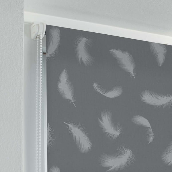 Szara tekstylna roleta 60x90 cm Envolea – douceur d'intérieur-image-1