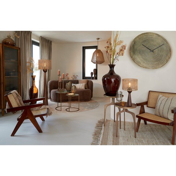 Brązowa witryna z drewna mango 58x180 cm Mocu – Light & Living-image-1