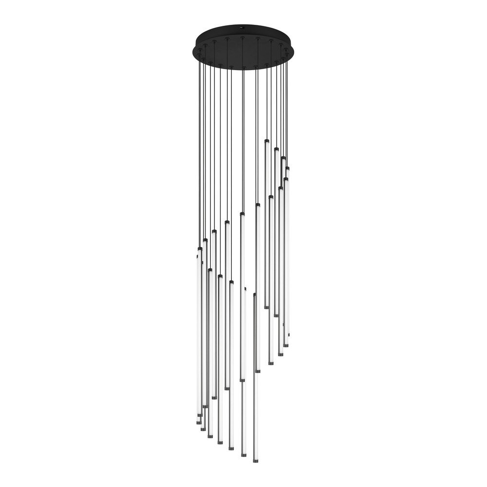 Lampa wisząca LED ze ściemniaczem w kolorze matowej czerni ø 37 cm Baxter – Trio