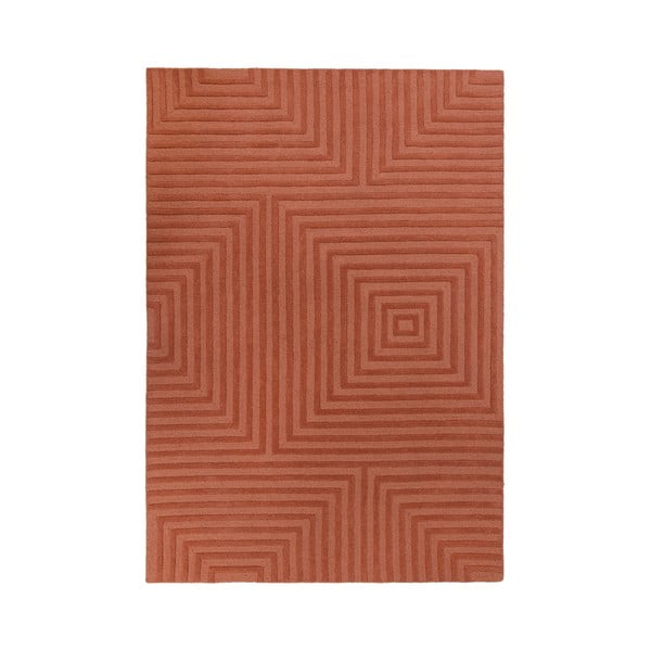 Pomarańczowy wełniany dywan Flair Rugs Estela, 120x170 cm