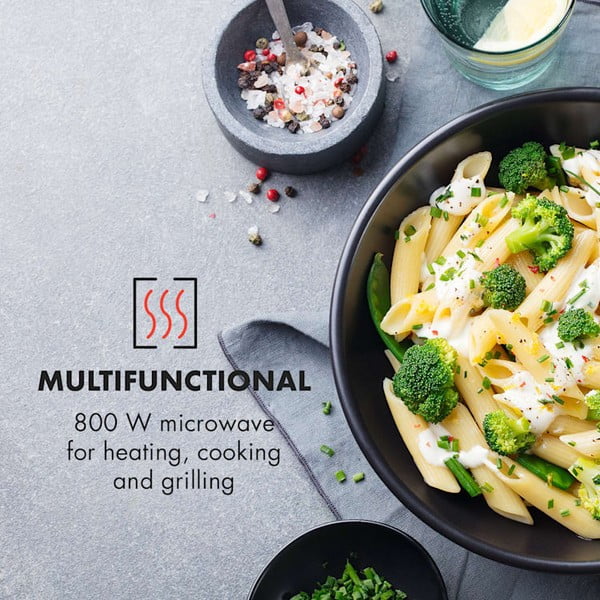 Niebieska kuchenka mikrofalowa Klarstein Fine Dinesty-image-4