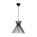 Czarna lampa wisząca z metalowym kloszem ø 34 cm Kirpi – Opviq lights