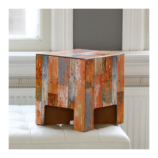 Taboret Dutch Design Chair Scrapwood-image-1