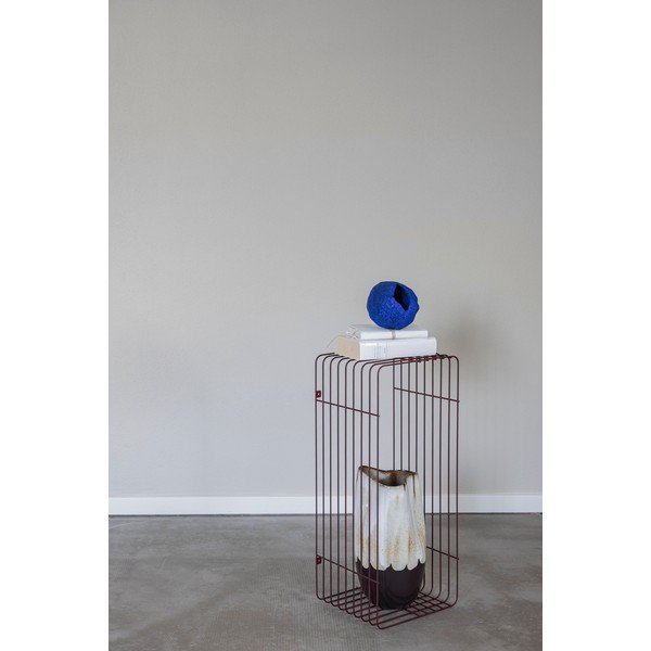 Bordowa wielopoziomowa metalowa półka 70 cm Wire – Mette Ditmer Denmark-image-4