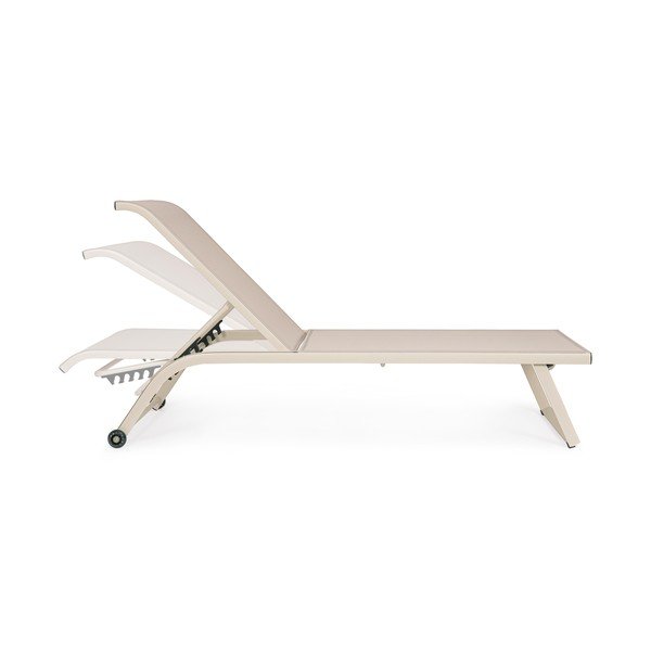 Metalowy leżak ogrodowy w naturalnym kolorze Taylor – Bizzotto-image-3