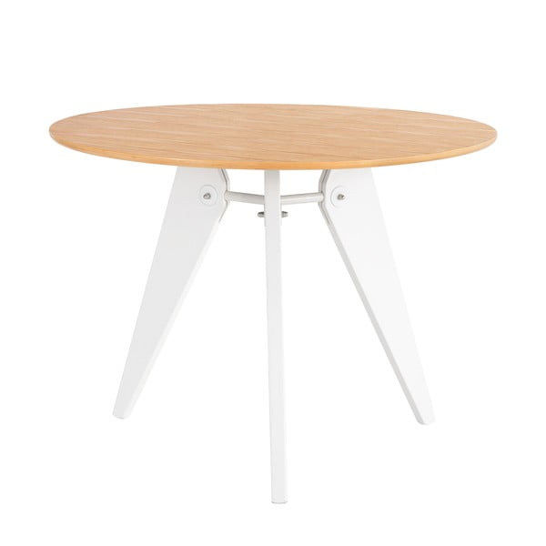 Biały stół sømcasa Renna, ⌀ 100 cm