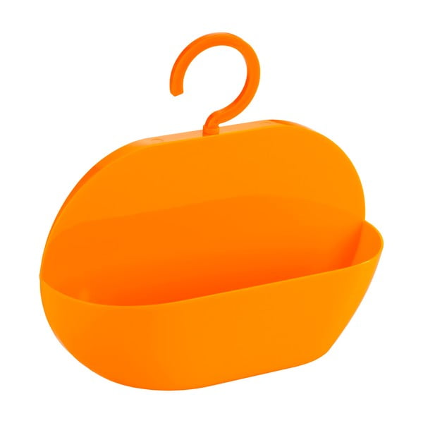 Pomarańczowy koszyk wiszący pod prysznic Wenko Cocktail Orange