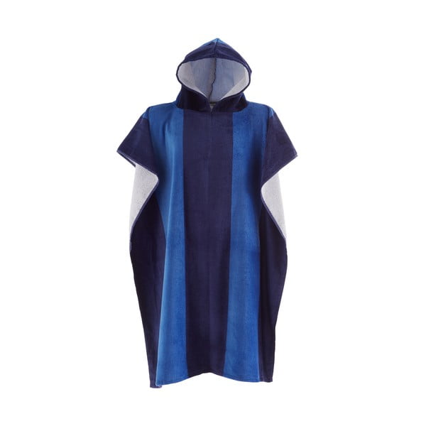 Niebieskie bawełniane ponczo Stripe – Catherine Lansfield
