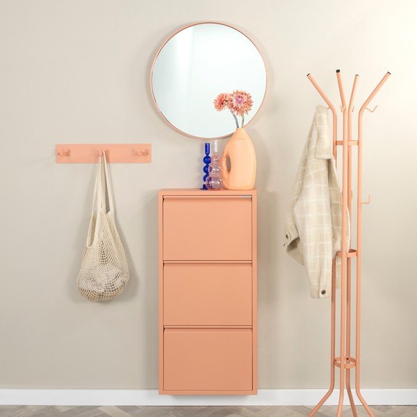 Łososiowy metalowy wieszak ścienny 50 cm Leatherman – Spinder Design-image-1