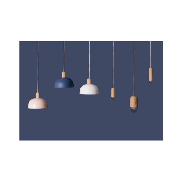 Lampa wisząca w naturalnym odcieniu drewna HARTÔ Luciana-image-1