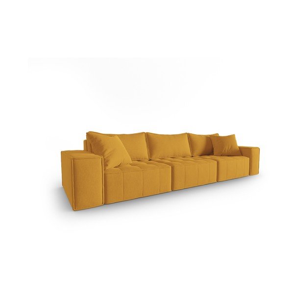 Żółta sofa 292 cm Mike – Micadoni Home-image-2