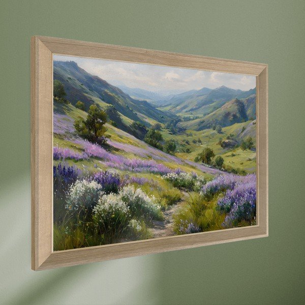 Obraz drukowany z ramą w zestawie 75x56 cm Violet Hills – Styler-image-4